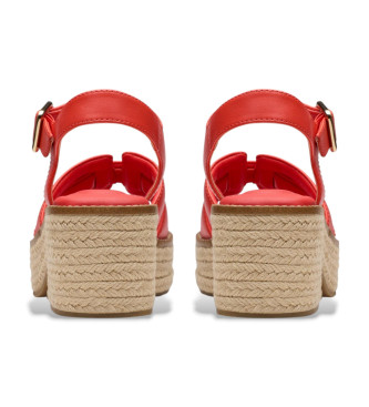 Clarks Coledale Strap-sandaler i lder, rde