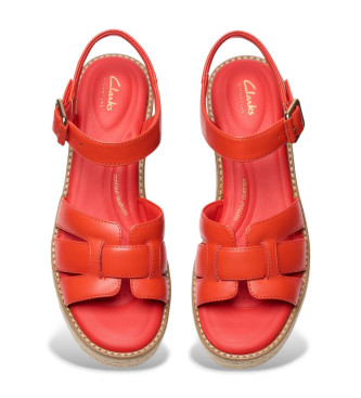 Clarks Coledale Strap-sandaler i lder, rde