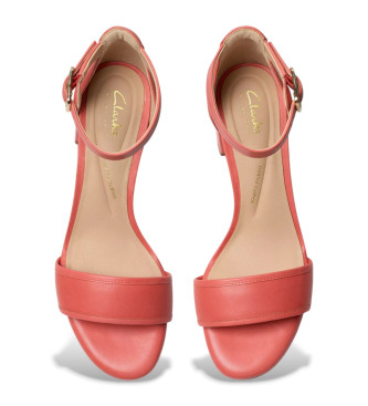 Clarks Ledersandalen Ezoria Mae korallenrot