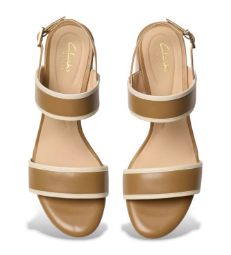 Clarks Ezoria Sling sandaler i taupe lder
