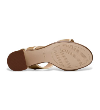 Clarks Ezoria Sling sandaler i taupe lder