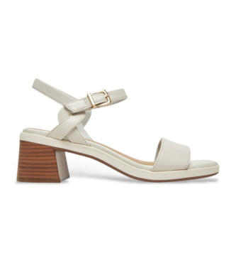Clarks Sandali in pelle bianca Jaylan Ray