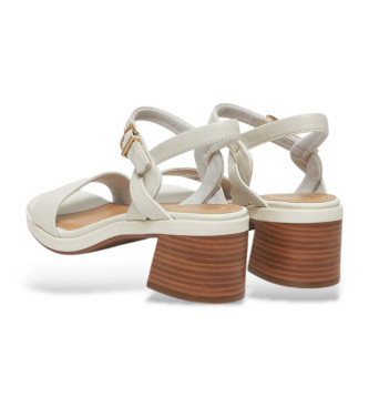 Clarks Sandali in pelle bianca Jaylan Ray