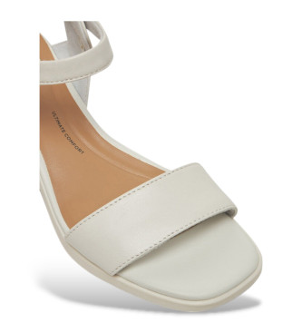 Clarks Sandali in pelle bianca Jaylan Ray
