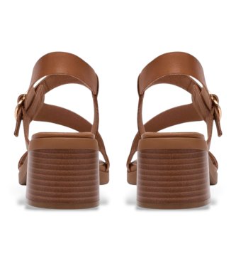 Clarks Sandales en cuir Jaylan Sol marron