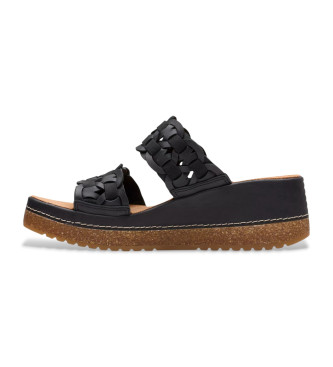 Clarks Kassanda Mule leather sandals black