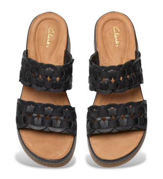 Clarks Kassanda Mule leather sandals black