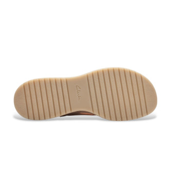 Clarks Leather Sandals Kassanda Step beige