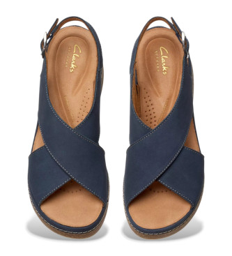 Clarks Leather sandals Kassanda Step marine
