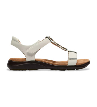Clarks Kitly Gem sandaler i vitt l�der