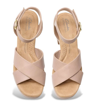 Clarks Sandali Nerisa Pearl iz bež usnja