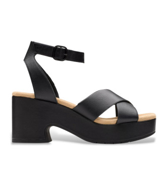 Clarks Ledersandalen Nerisa Pearl schwarz