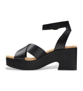 Clarks Ledersandalen Nerisa Pearl schwarz