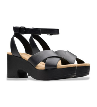 Clarks Ledersandalen Nerisa Pearl schwarz