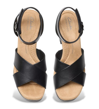Clarks Ledersandalen Nerisa Pearl schwarz