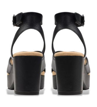 Clarks Ledersandalen Nerisa Pearl schwarz