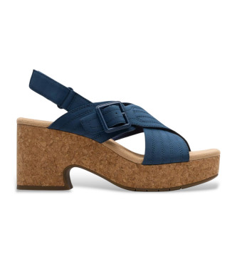 Clarks Sandales en cuir Nerisa West navy