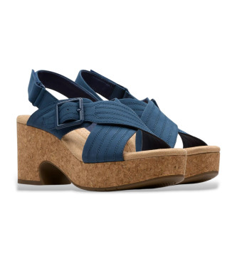 Clarks Sandales en cuir Nerisa West navy