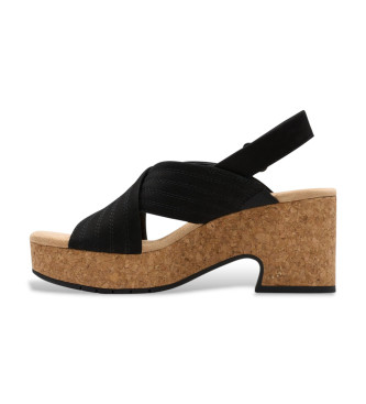 Clarks Usnjeni sandali Nerisa West black