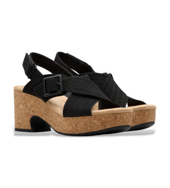 Clarks Usnjeni sandali Nerisa West black