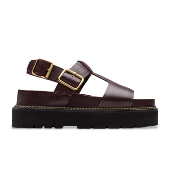 Clarks Sandali in pelle bordeaux Orianna Sky