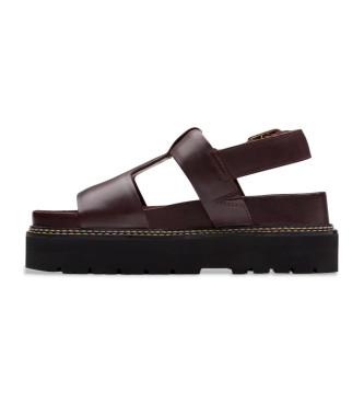 Clarks Sandali in pelle bordeaux Orianna Sky