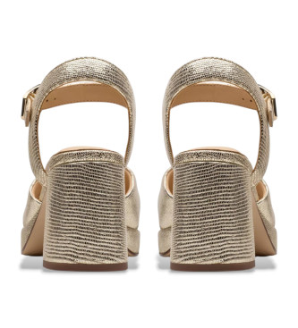 Clarks Ritzy75 Rae sandaler i gyldent lder