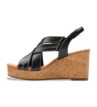 Clarks Leather sandals Sabina Sling black