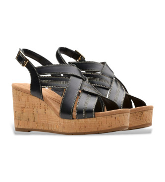 Clarks Leather sandals Sabina Sling black