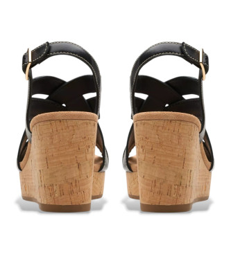 Clarks Leather sandals Sabina Sling black
