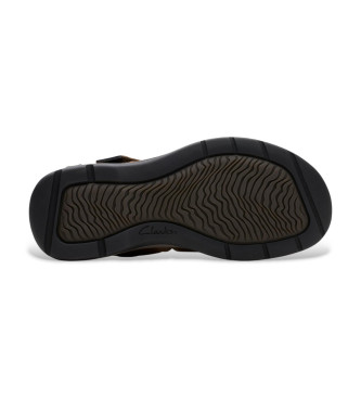 Clarks Saltway Cove Rjave usnjene sandale
