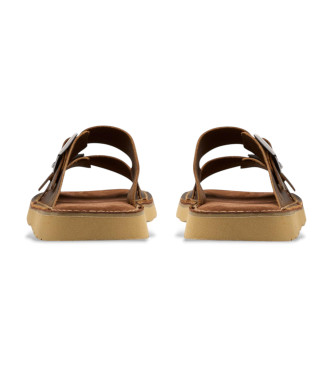 Clarks Solsbury Strap-sandaler i lder, brune