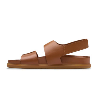 Clarks Braune Torford Riemchensandalen aus Leder