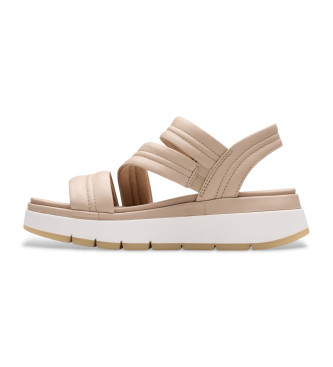 Clarks Beige Ledersandalen aus der Toskana