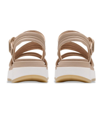 Clarks Tuscan beige leather sandals