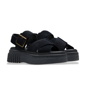 Clarks Sandali Evamar Wish in pelle nera