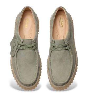 Clarks Scarpe in pelle verde Torhill Bee