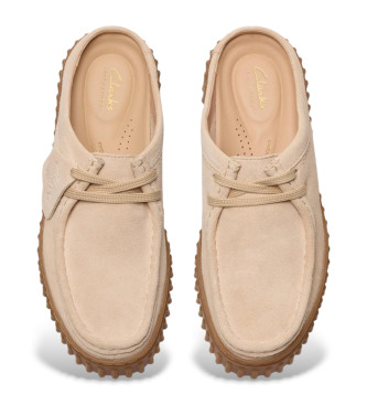 Clarks Zuecos de piel Torhill beige