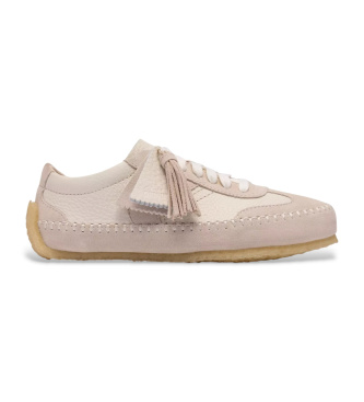 Clarks Tor Lage beige su�de sportschoenen
