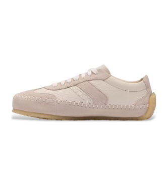 Clarks Tor Lage beige su�de sportschoenen
