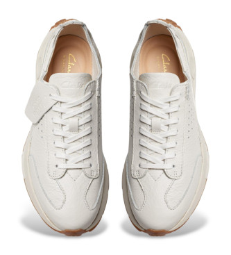 Clarks Sneakers Craft Speed in pelle bianca