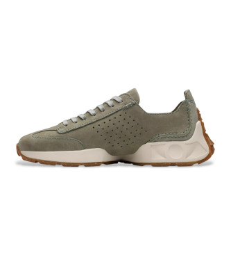 Clarks Zapatillas de piel Craft Speed verde