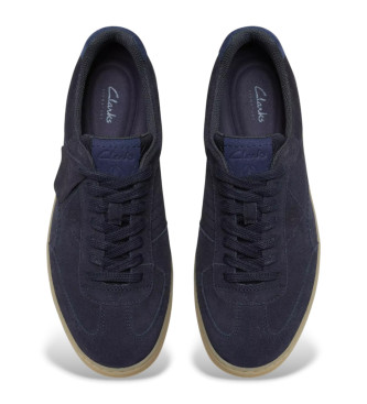 Clarks Zapatillas de piel CraftRally marino