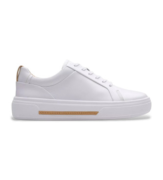 Clarks Chaussures en cuir Hollyhock Walk blanc