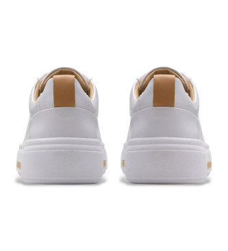 Clarks Chaussures en cuir Hollyhock Walk blanc
