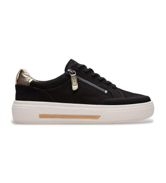 Clarks Chaussures en cuir Hollyhock Zip noir