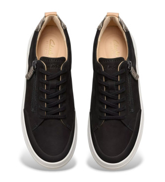Clarks Chaussures en cuir Hollyhock Zip noir