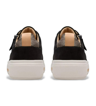 Clarks Chaussures en cuir Hollyhock Zip noir