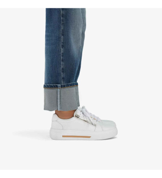 Clarks Hollyrose Zip leren schoenen wit