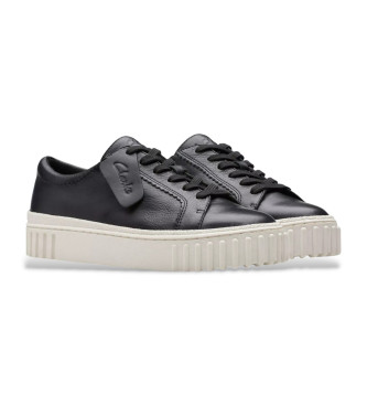 Clarks Mayhill Walk chaussures en cuir noir